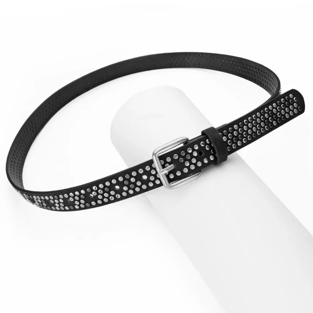 

Модный замшевый ремень с заклепками и пряжкой, роскошный дизайн, деловой пояс в стиле ретро, повседневный пояс в стиле панк в сочетании с юбками, джинсами