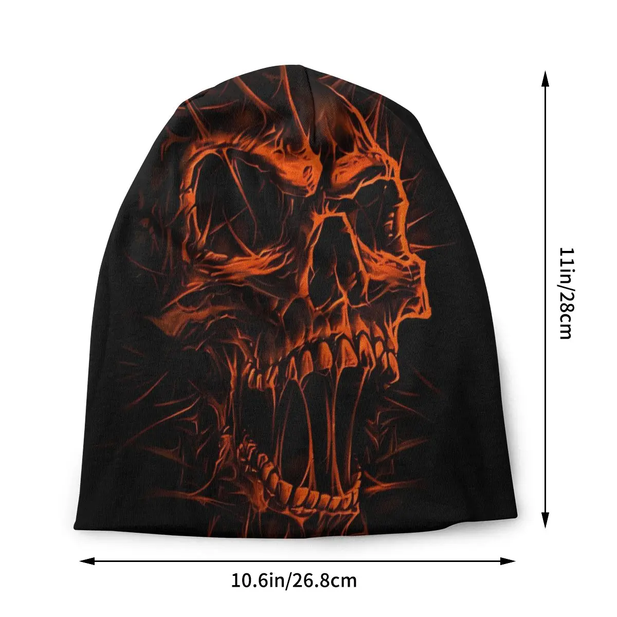 Skull Bone Skeleton Fashion Hats Red Skull Thin Hat Bonnet Hipster Skullies Beanies Caps Men Women's Earmuffs