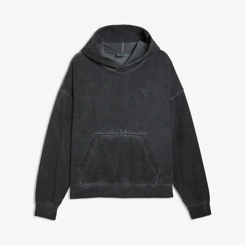 Puma genuine graphic WASHED pullover long sleeved hooded casual hoodie 635302-44
