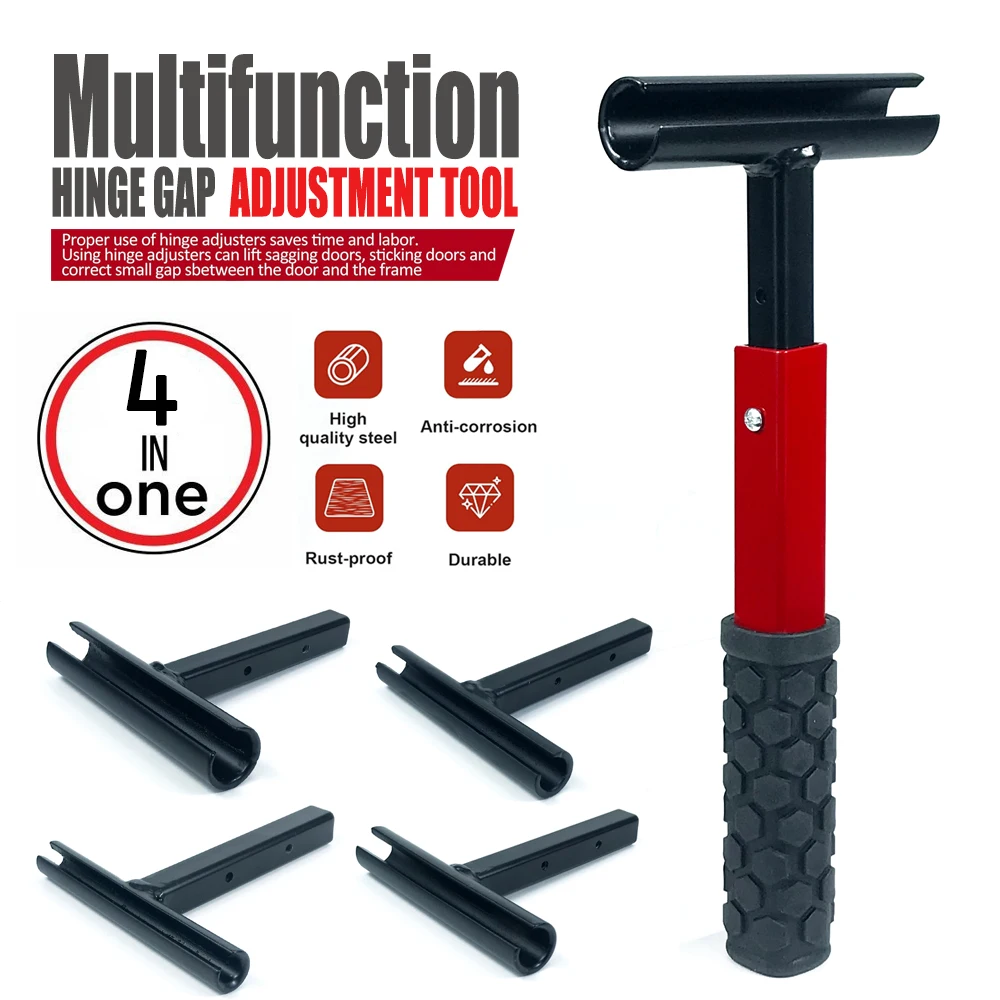 Door Hinge Wrench Kit Door Hinge Adjustment Tool 9/13/15/18mm Precision Tool Set With Replacement Hinge Wrench Heads