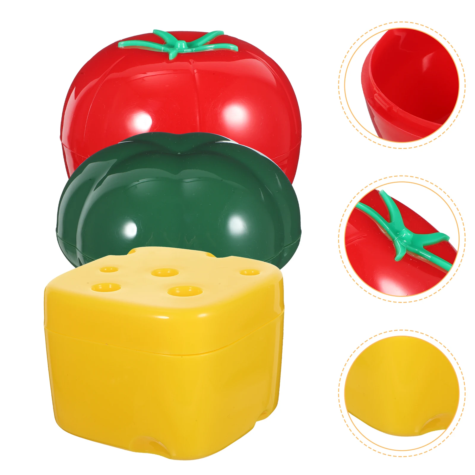 

3pcs Fresh Storage Containers Food-Grade Pp Vegetable Crisper Bpa- Accessories For Fruits Vegetables Onion Avocado