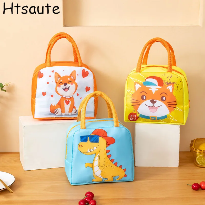 

Cartoon Animal Women Lunch Bag Portable Insulated Thermal Children Bento Bag Picnic Tote Kid School Lunch Box Bags Cooler Pouch