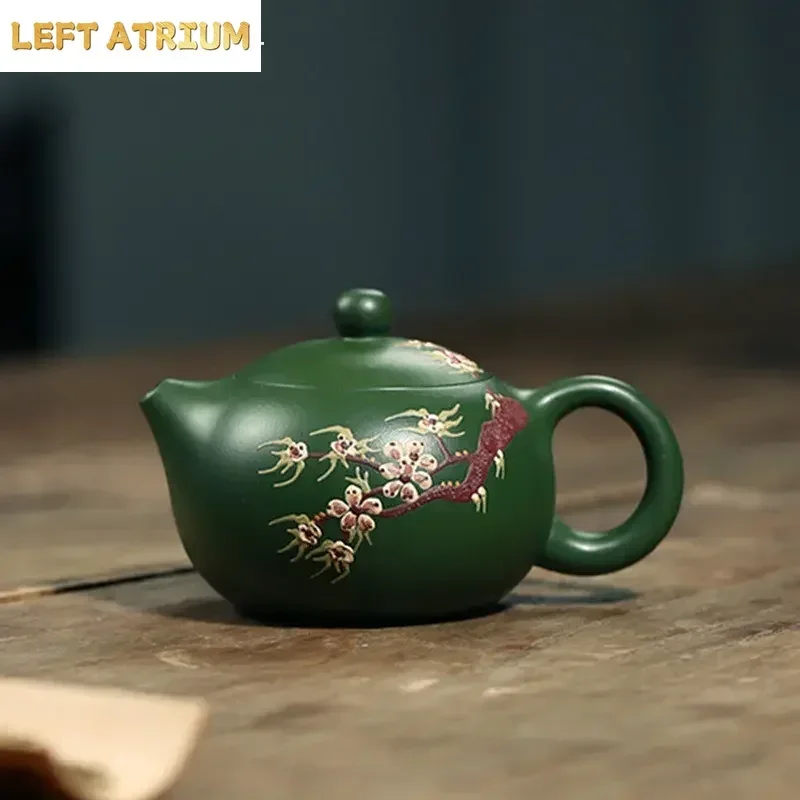 

180 мл китайский Исин фиолетовый глиняный чайник ручной работы зеленая грязь чайник Xishi фильтр Zisha красота заварочный чайник аксессуары для чайной церемонии