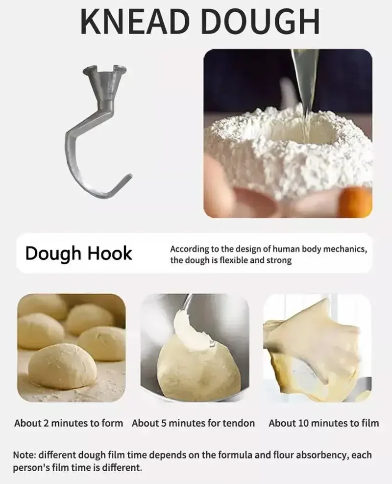 High Speed Industrial Food Processing Machinery Ice Cream Salad Dough Kitchen Stand Mixer view 4
