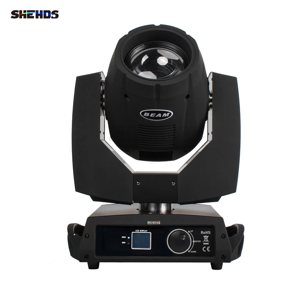 

SHHEHDS Button Beam Bulb 230W 7R Moving Head Lighting Rotatable Honeycomb Prism for Nightclub Party Professional Stage Lighting