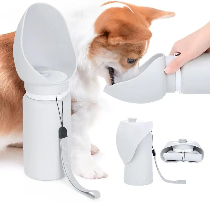 

Dog Water Bottle Silicone Foldable Pet Water Dispenser Walking Drink Cup for Dogs Outdoor Travel Easy Hydration for Dogs