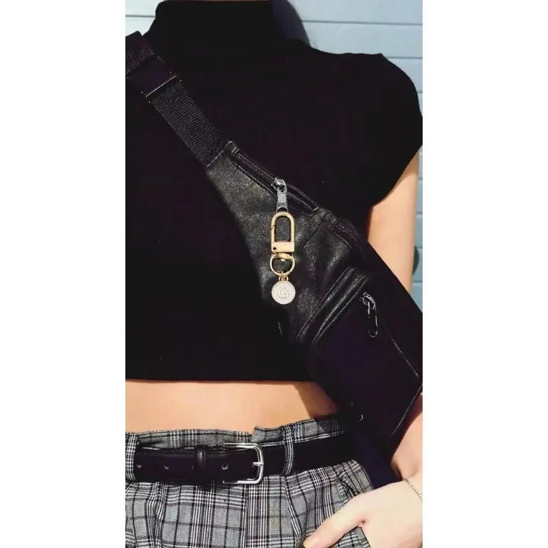 A-Z Name Letter Keychain Alphabet Keyring Metal Holder Women Bag  Charms Accessories Luxury Personalized Gift Jewelry Llaveros