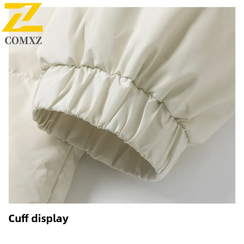 COMXZ, chaqueta acolchada de invierno para hombre, elegante, con capucha, para nieve, esquí, ligera, a la moda, para senderismo, informal, a prueba de viento, abrigo Parker de viaje