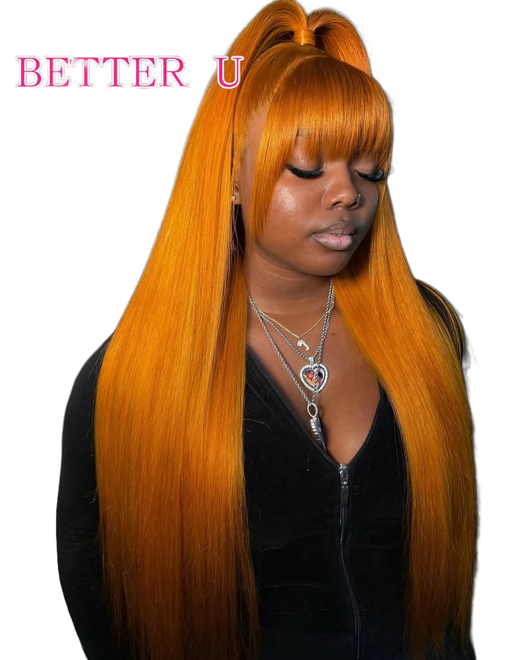 13x6 أصفر داكن الدانتيل الجبهة خصلات الشعر المستعار الإنسان البرازيلي قبل نتف مستقيم ملون 13x4 الدانتيل الشفاف الباروكات الأمامية للنساء #2