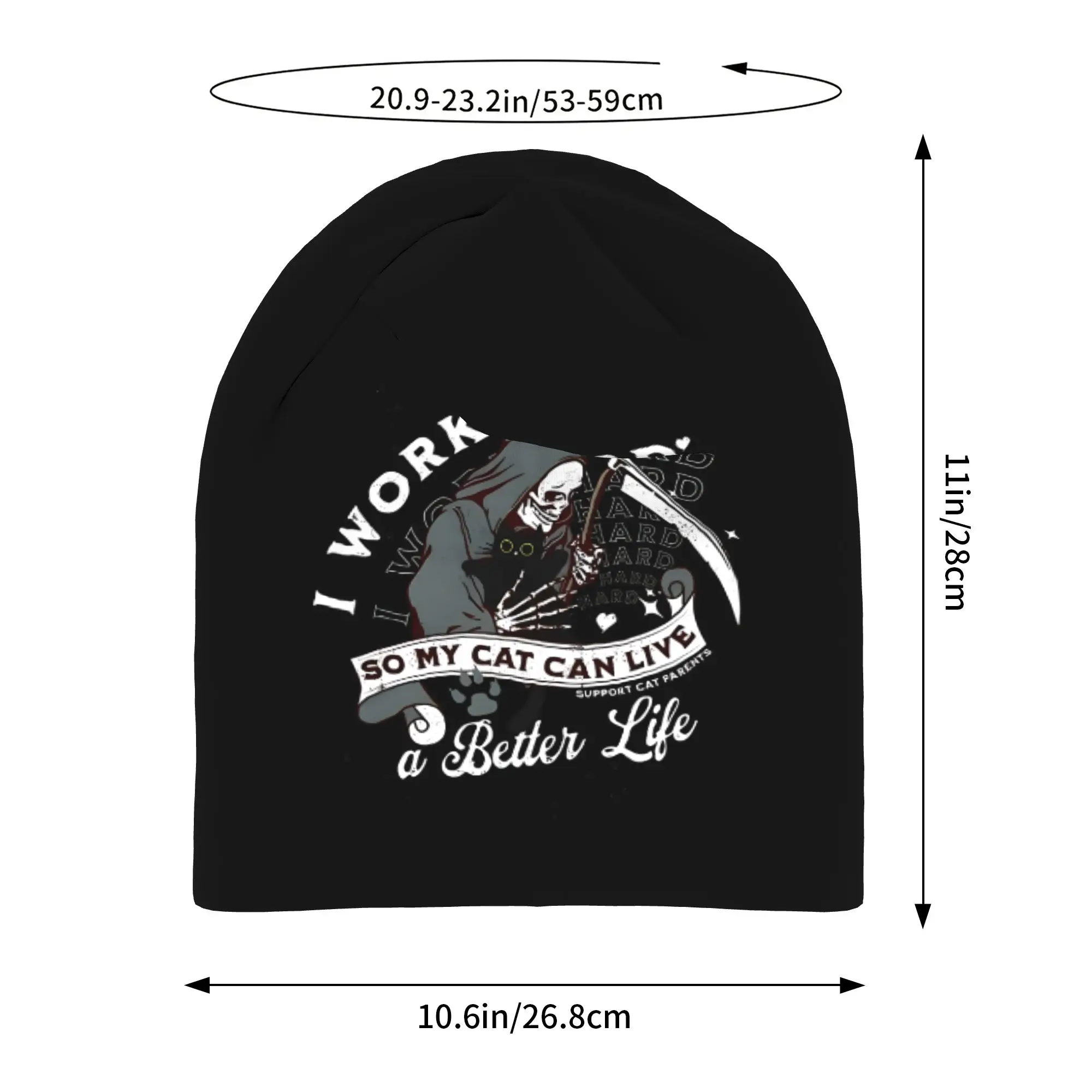 Autumn I Work Hard So My Can Can Live A Better Life Bonnet Homme Outdoor Thin Hat  Skullies Beanies Caps Men Women Novelty Hats