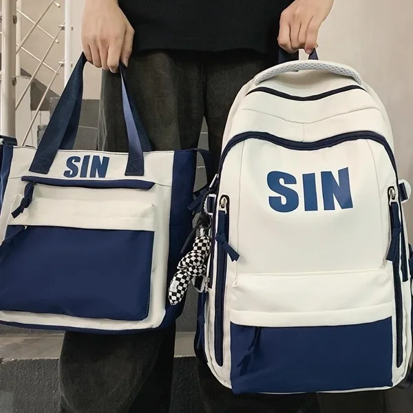 Новая простая универсальная мужская сумка Xo Korean Sle Ins College Junior High School с двойным плечом, высокоэстетичная модная сумка...
