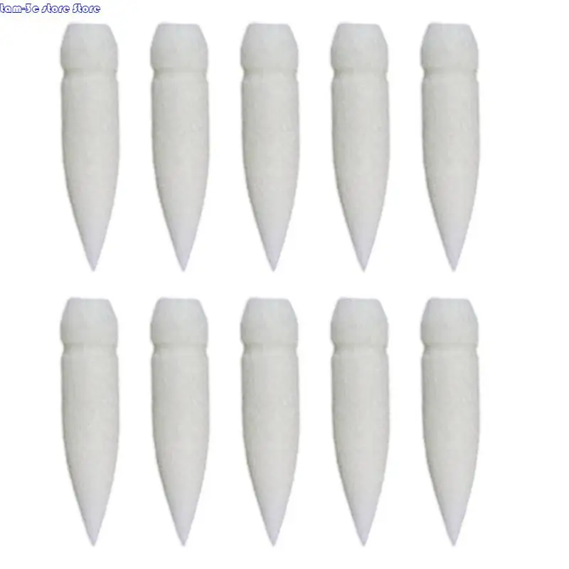 

D0UA 10Pcs Liquid Acrylic Marker Tip Replacements Soft Nylon Bristles Brush Tip For Liquid Acrylic Paint Pen Acrylic Marker