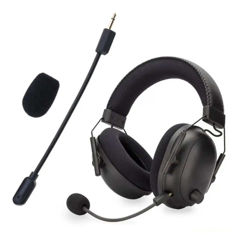 E56B High Sensitivity Gaming Microphone with Bendable Metal Hose for V2 V2pro Headsets Microphone Clearly Voice Capturing