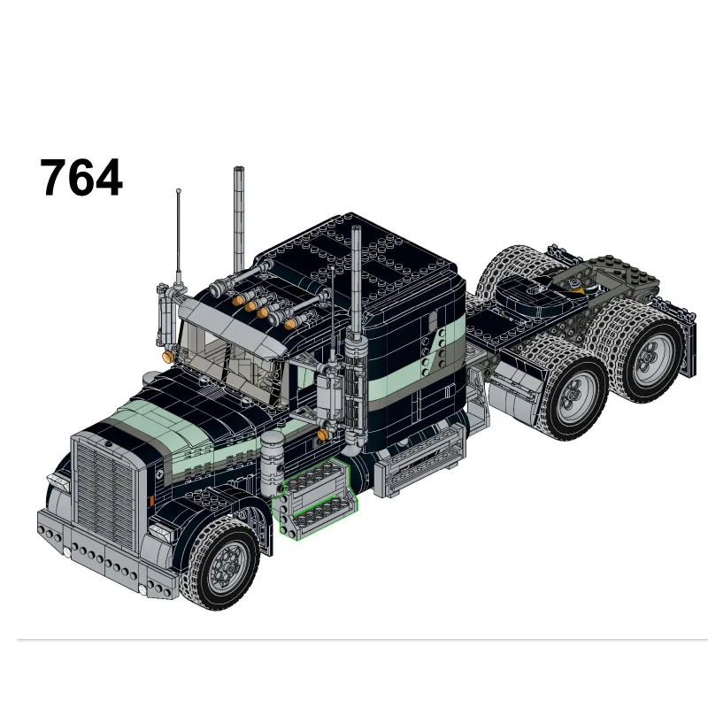 

MOC-77497 Big Truck Assembly Splicing Building Block Model 2616 Building Block Parts Suitable for Kids Birthday Toy Gifts