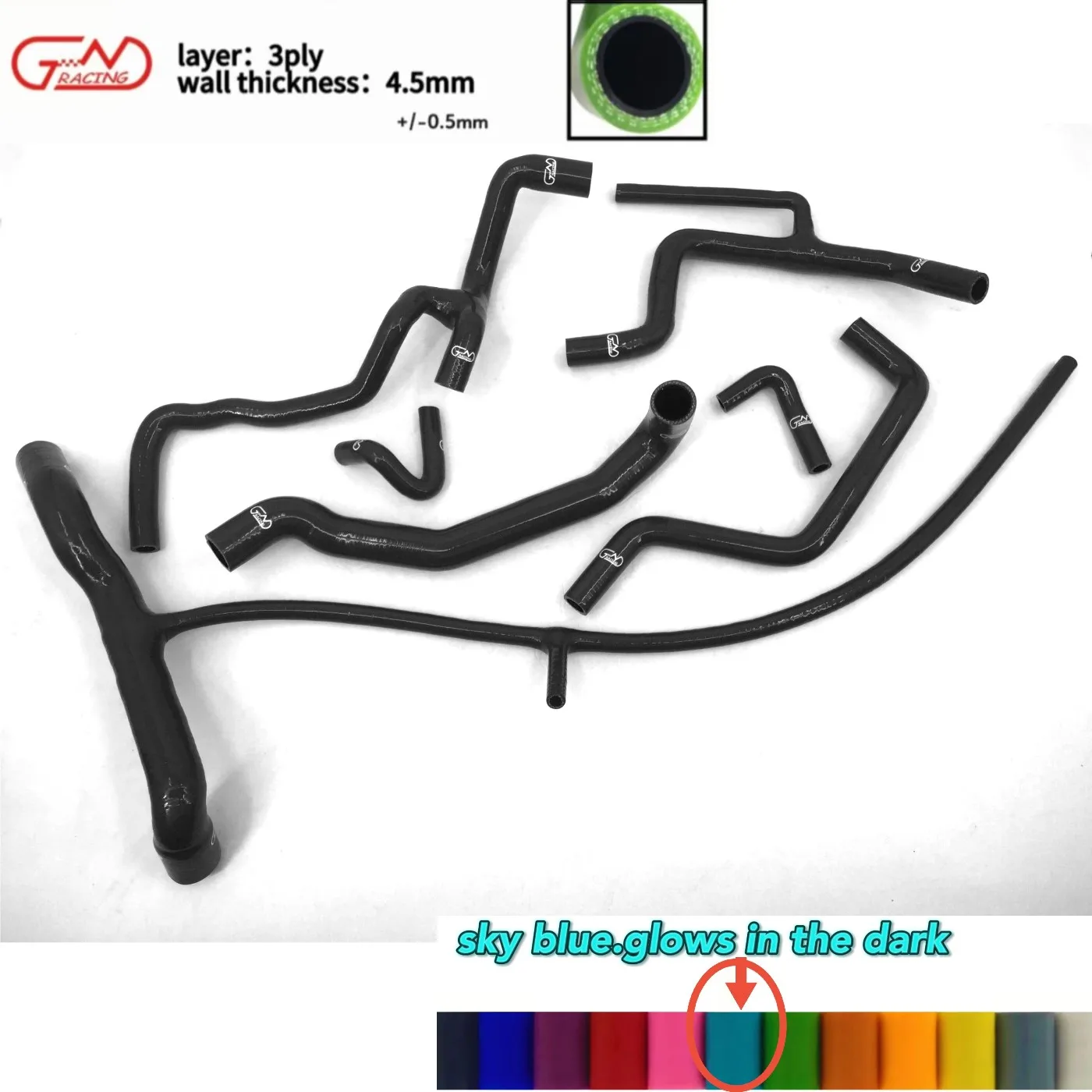 

Silicone Coolant Radiator Hose Kit for 1994-1999 VW GOLF Mk3 Jetta A3 VR6 2.8L GTI MK3