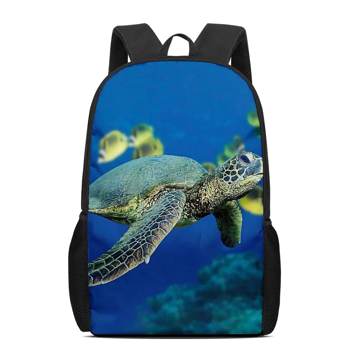 Cute Animal Sea Turtle 3D Print 16” Backpack Shoulder Backpacks School Bags for Boys Girls Book Bag Teenage Bagpack Schoolbags