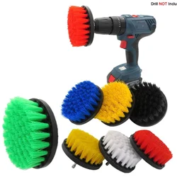 2 Pcs 5 Inch Cleaning Brush Attachment  Carpet Leather and Upholstery car polishing tools for Clean Kitchen Car Toilt