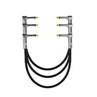 15/30/50cm Guitar Effects Cable Pedal Patch Cord 6.35mm Right Angle Metal Head Electric Guitar Wire Durable Guitar Accessories