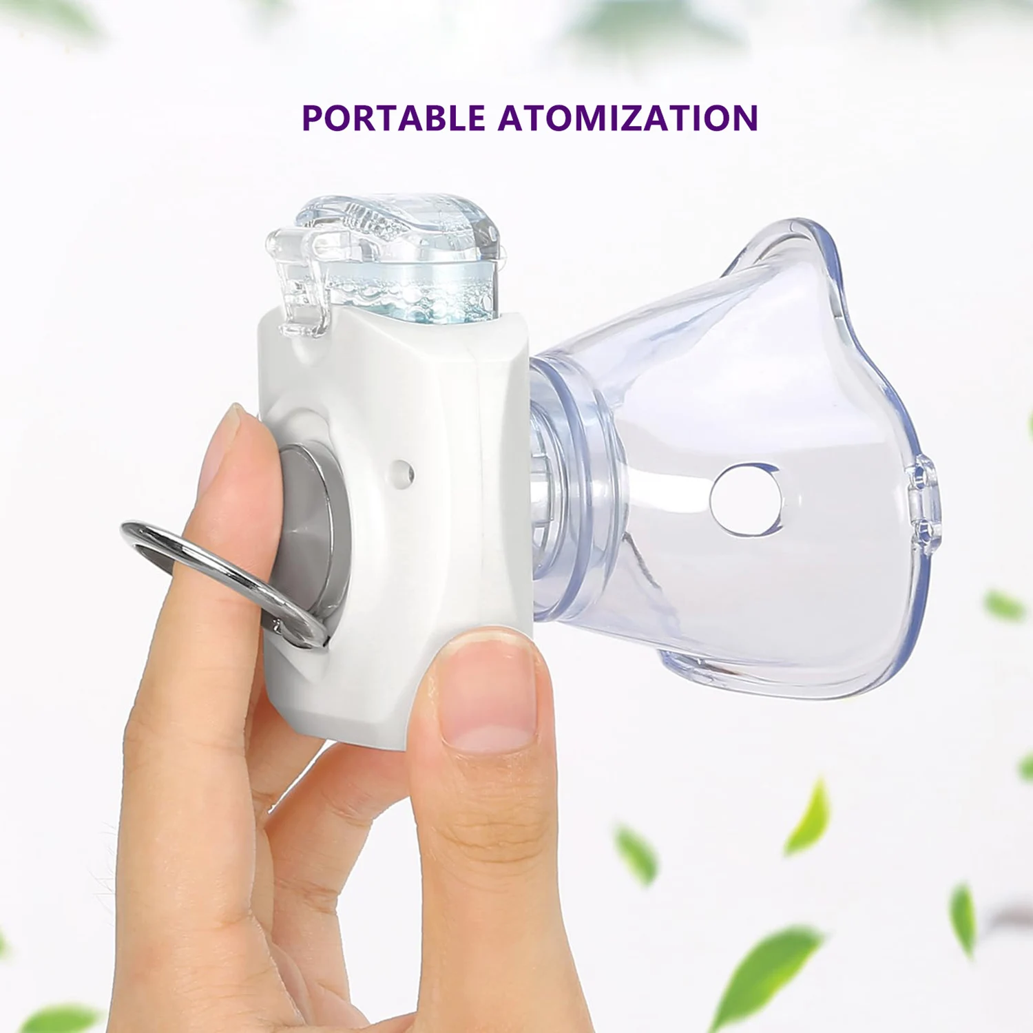 Nebulizador Micro Recargable, Inhalador de Asma, Automizador Portátil USB, Máscaras para Niños y Adultos, Inhalación de Vapor, Nebulizador de Malla