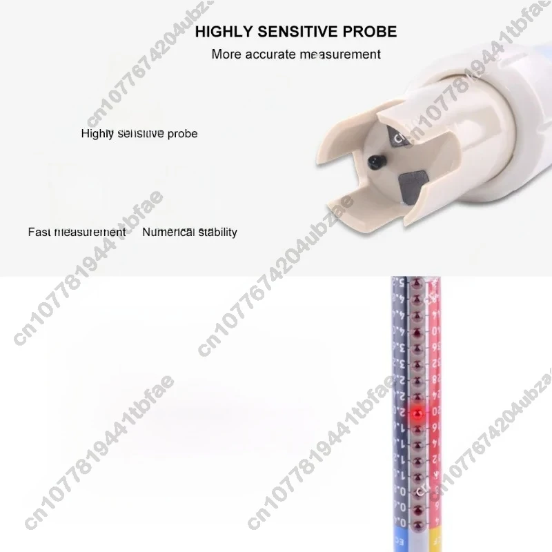 Handheld PH Hydroponic Dipstick Meter Tester Waterproof/ + Built In ATC 2.1 ~ 10.8PH Range