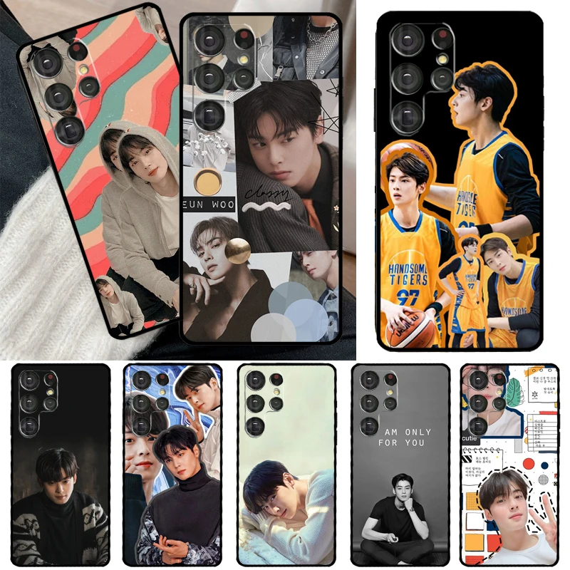 

Cha Eun Woo Korean actor singer Phone Case For Samsung Galaxy S23 S20 FE S21 FE S22 Ultra Note20 Note10 S8 S9 S10 Plus Cover