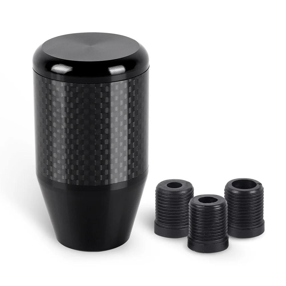 

Lightweight Carbon Fiber Gear Shifter Knob Head with Aluminum Alloy Construction Compatible with Automatic Cars