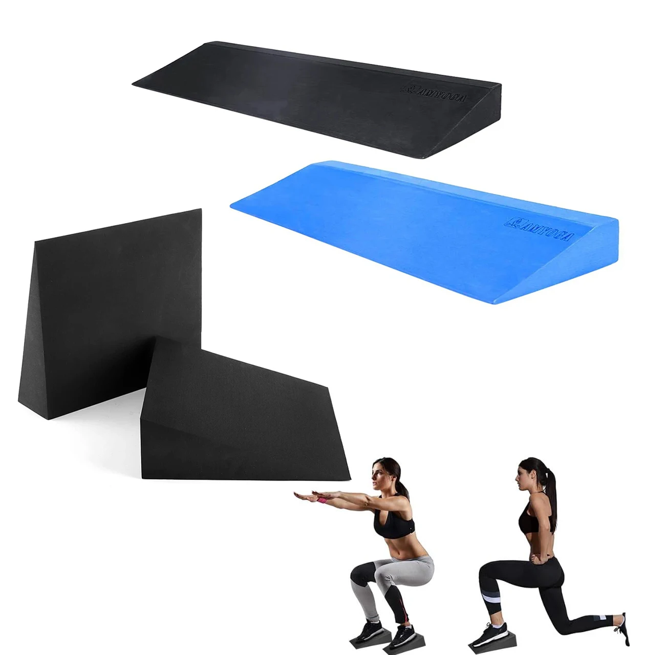 Yoga Foam Wedge Slanting Board EVA Foam Stretch Slant Boards Yoga Block Calf Extender Foot Stretcher For Feet Fitness Accessorie