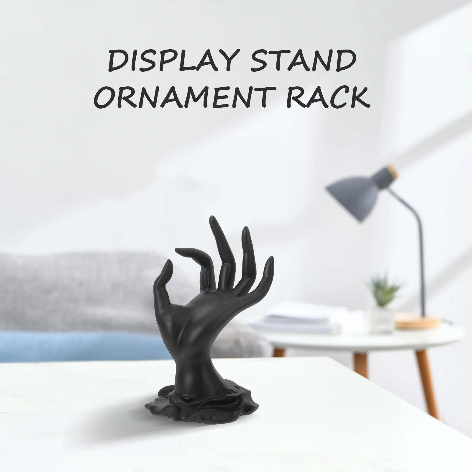 Jewelry Display Stand Resin Ring Bracelet Holder Tabletop Storage Display Compact Decorative Accessory Delicate Hand-Shaped