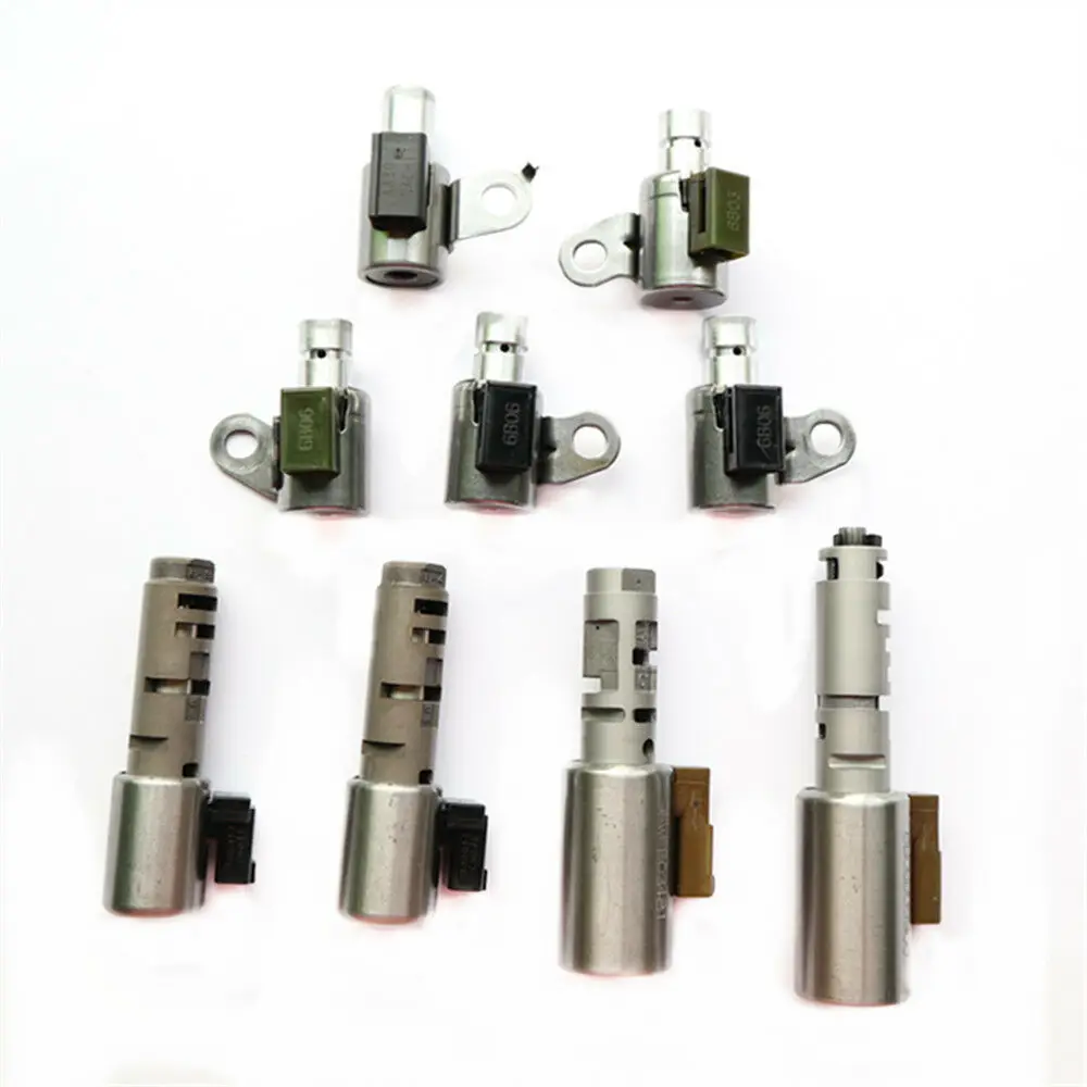 A960E TF65-SN A760 A761E Transmission Solenoid Valve 9-piece Set for Toyota Lexus
