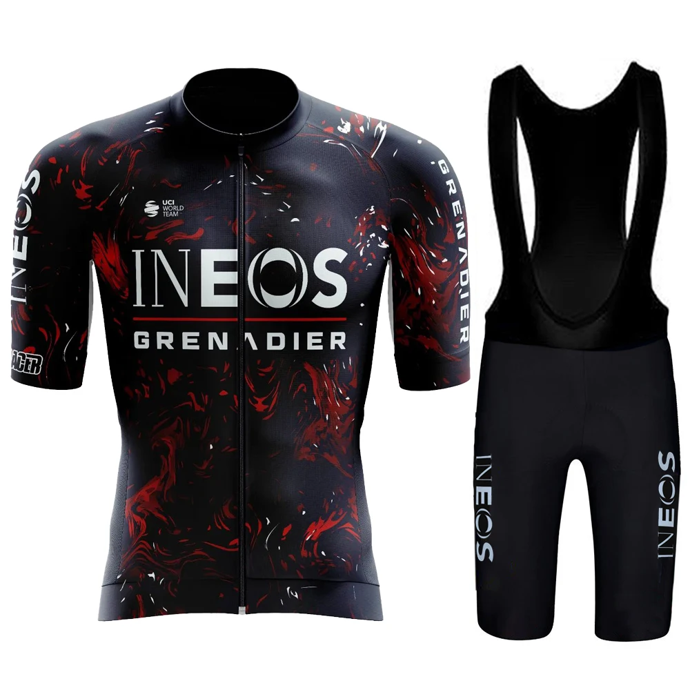 

Maillot Cyclisme Jersey Cycling Summer Clothes Man 2024 INEOS Clothing Men Men's Shorts Equipment Mens Sets Pro Team Bib Jacket