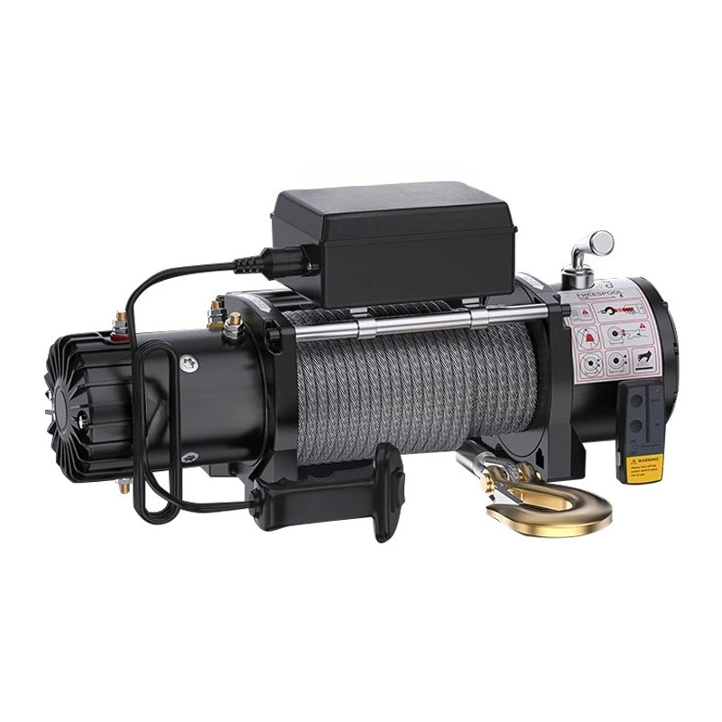 

Vehicle-mounted small crane, for off-road vehicles, winch release device