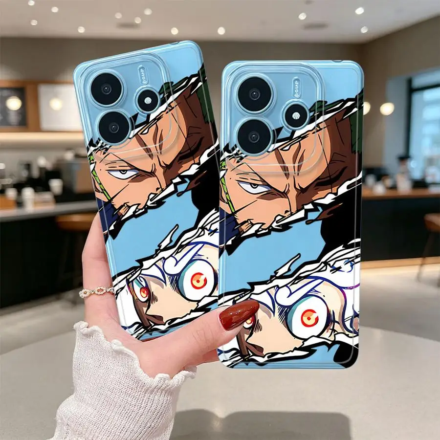 Anime One Piece Case for Xiaomi Redmi Note 15 14 Pro Plus 12S 14C 12 9 10 Note 13 13C 11 15Pro A4 11S Soft Phone Cover 