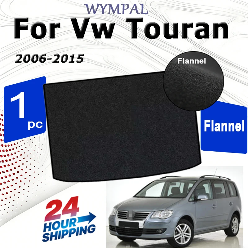 

Flannel Rear Trunk Mats For Vw Touran 5-Seat 2006 2007 2008 2009 2010-2015 Car Boot Liner Tray Trunk Black Luggage Cargo rear