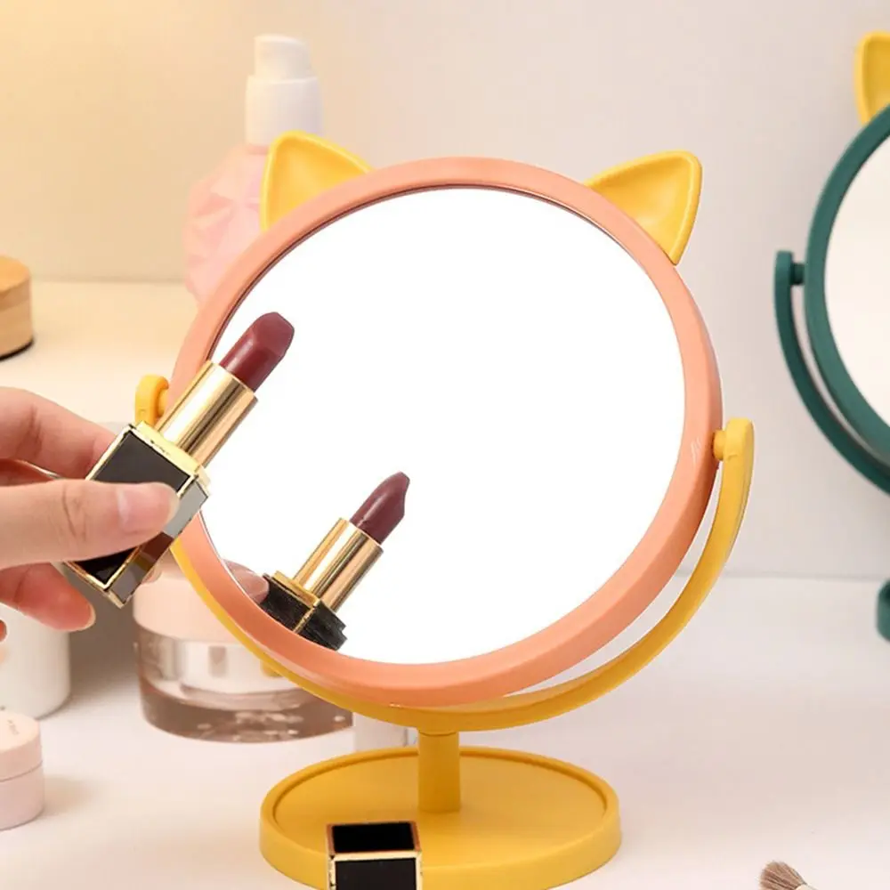 Cute Desktop HD Vanity Mirror Cartoon 360 Rotation Single Side specchio per il trucco specchio da principessa per trucco infrangibile regolabile