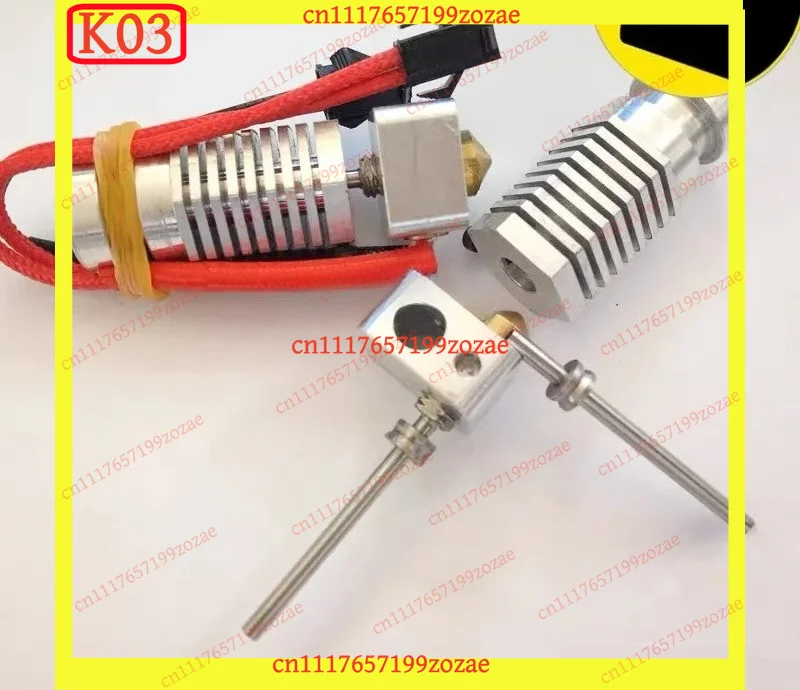 k03 1Pc HEXAGON Hotend Kit 1.75mm All Metal High Temp 500°C for RepRap 3D Printer Parts