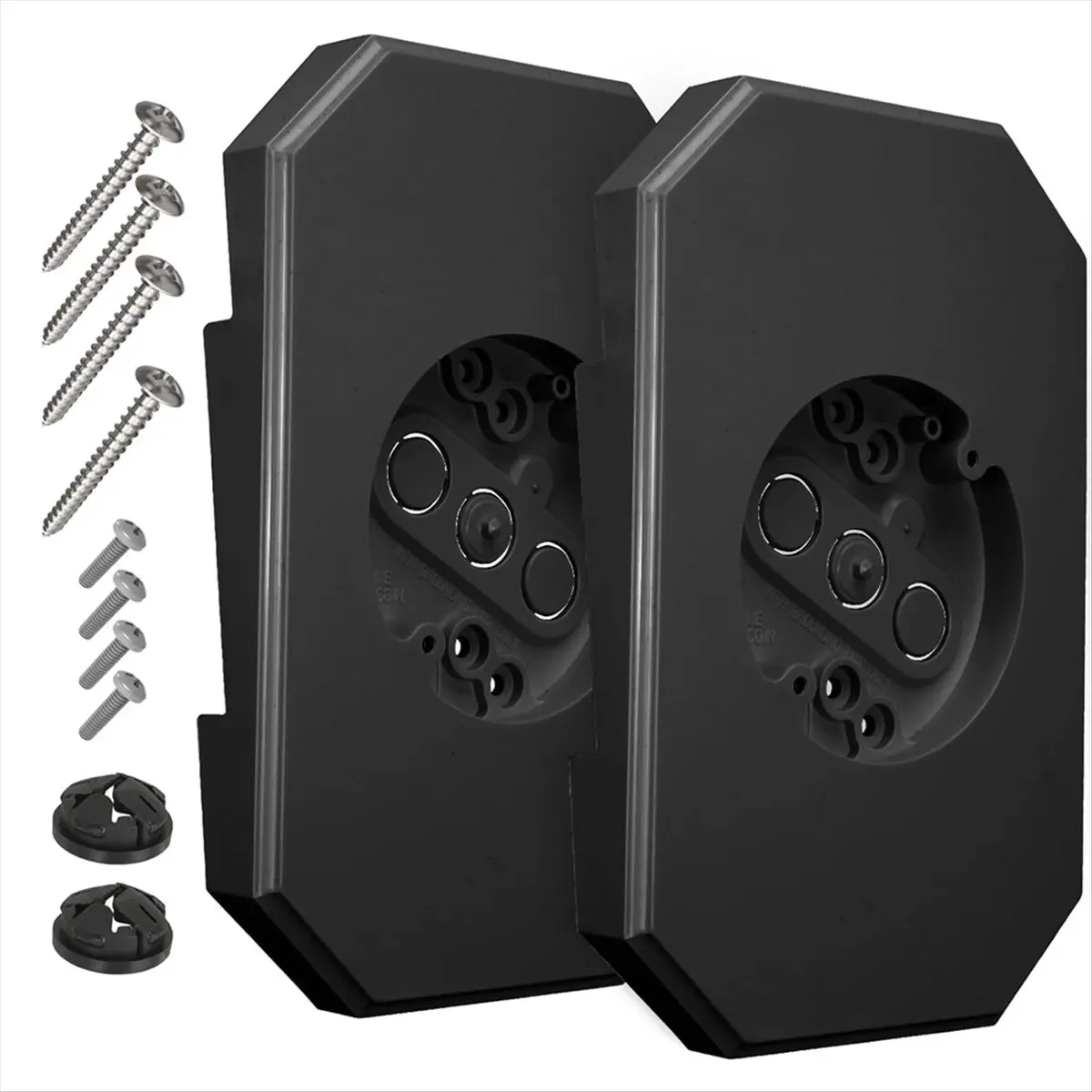ABPP Siding Mounting Blocks,Outdoor Siding Mounting Kit,Siding Mounting Plate for 1/2inch Lap Double and 4inch Siding,2Pack