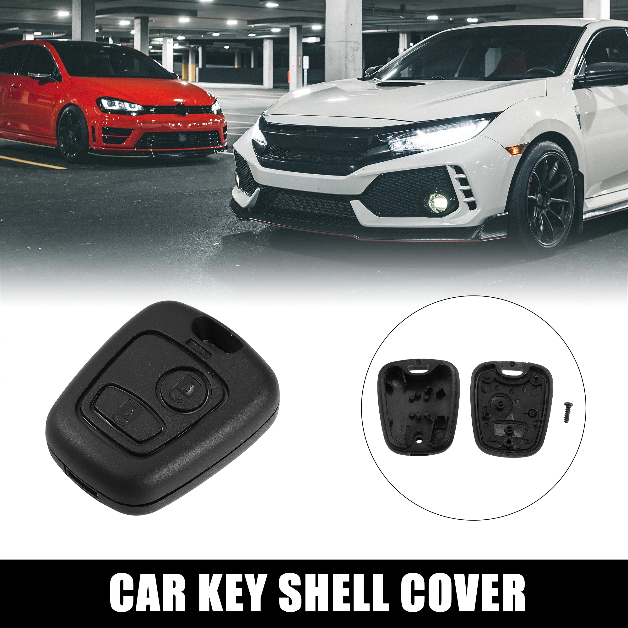 X Autohaux Car 2 Button Key Shell Cover Tools for Peugeot 106 107 206 207 306 307 406 408 607 for Citroen Berlingo Picasso Xsara