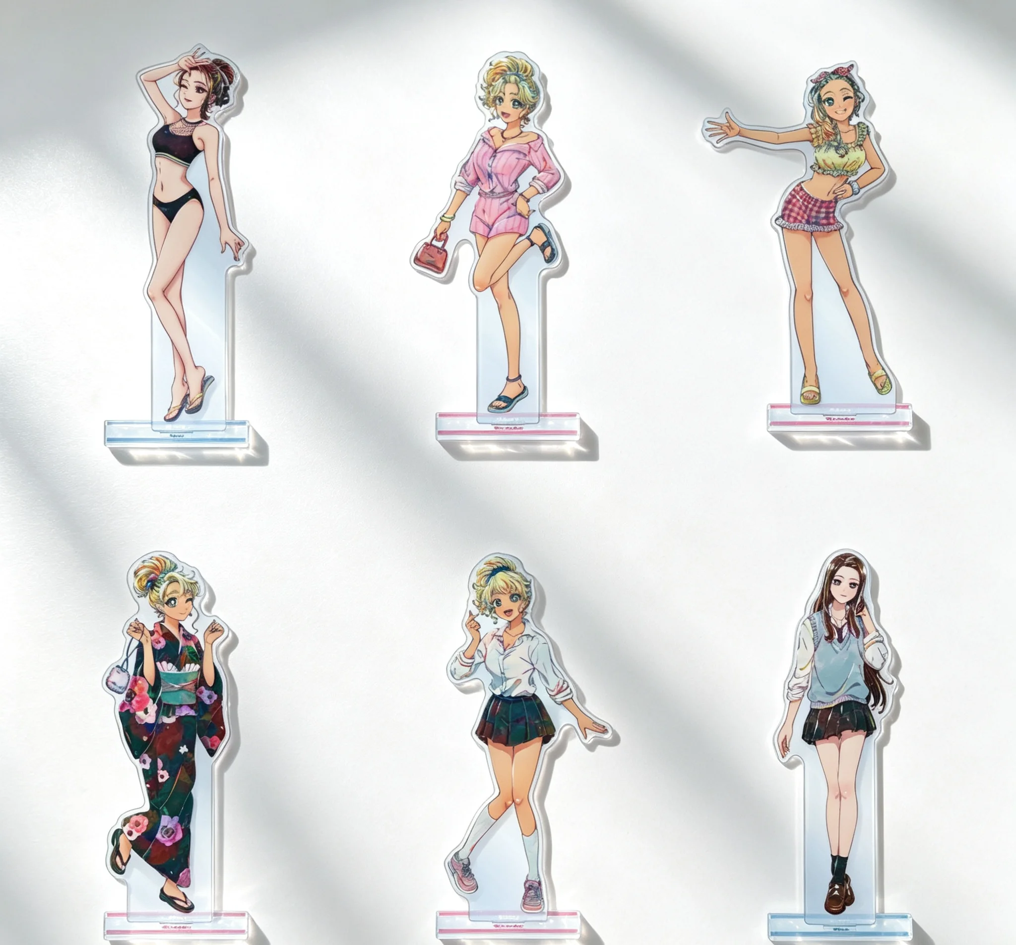 15cm Anime Gals Can't be Kind to Otaku!? Acrylic Standing Sign Board Animation Peripheral Cartoon Character Fans Gifts Keychains