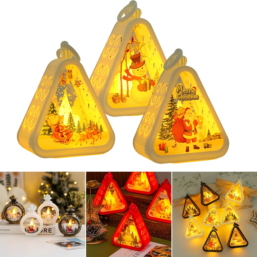 

Retro Handheld Lantern Halloween Christmas Luminous Ornament Party Decoration Festival Gifts for Family Friend Weihnachten 크리스마스