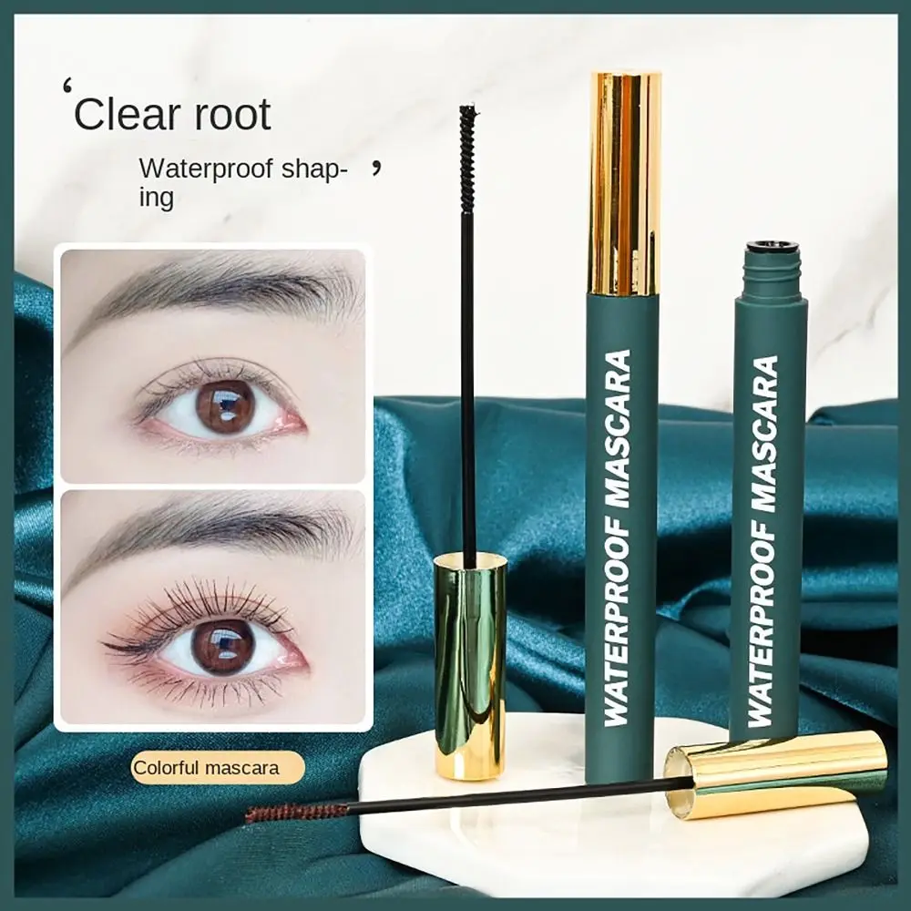 

Fashion Waterproof Ultra Fine Mascara Eye Cosmetics Black Brown Silk Eyelash Extension Makeup Tool Eye Lash Curling Women Beauty