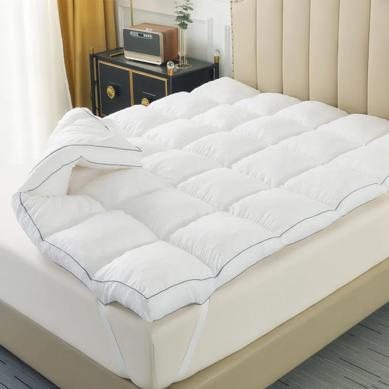 

Extra Thick Mattress Topper Twin Size, Pillow Top with Breathable Soft Shredded Memory Foam Filling Mattress Pad