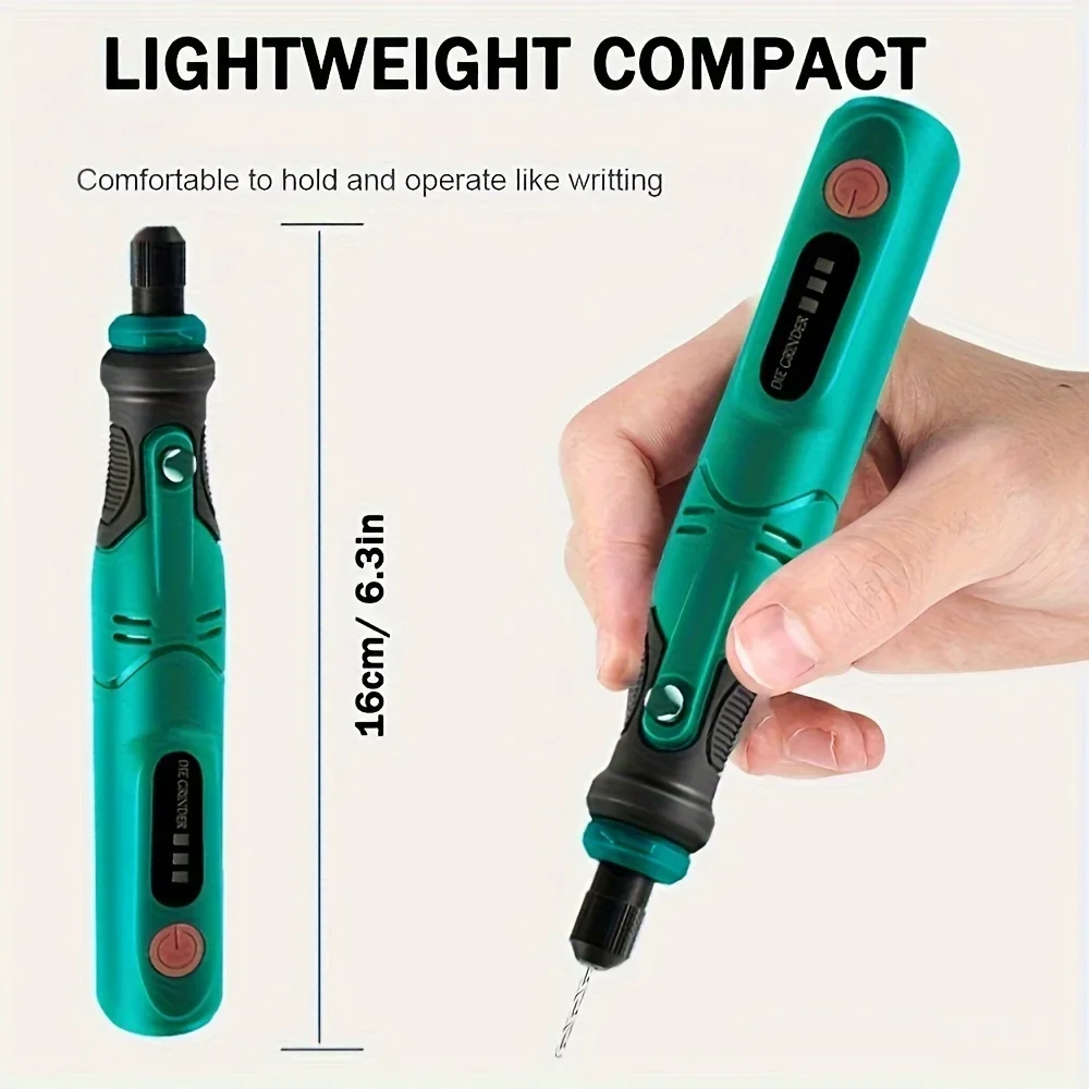 JANGKLIFE USB Cordless Rotary Tool Kit Woodworking Engraving Pen DIY For Jewelry Metal Glass Mini Wireless Drill