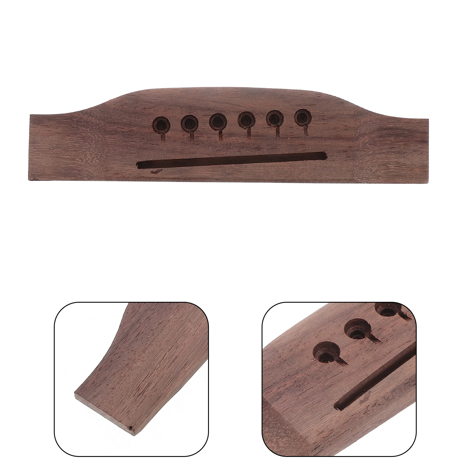 

High Quality Wooden Guitar Bridge for Acoustic Folk Guitars Replaceable Bridge with Excellent Sound Resonance and Structural