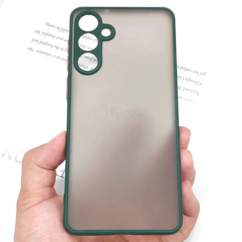Shockproof Bumper Matte Cover For Samsung Galaxy A56 Soft TPU Frame+Hard Plastic Phone Case