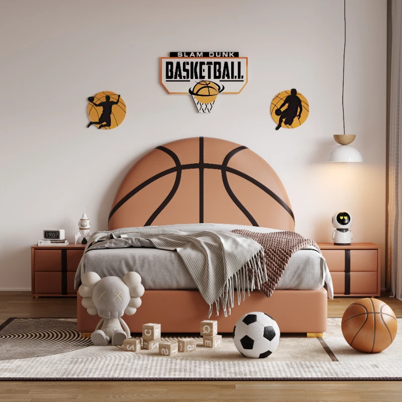 

Queen Kids Basketball Bed Frame Nordic Drawers Headboard Frame Double Bed Boys Sleeping Letti Matrimoniali Furniture For Bedroom