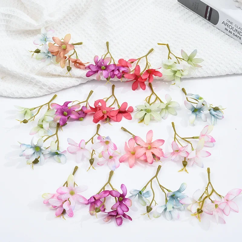 

50Pcs Daisy Artificial Flowers Heads Marriage Wedding Decorations Fake Plants Home Decor DIY Craft Wreath Garland Accessories