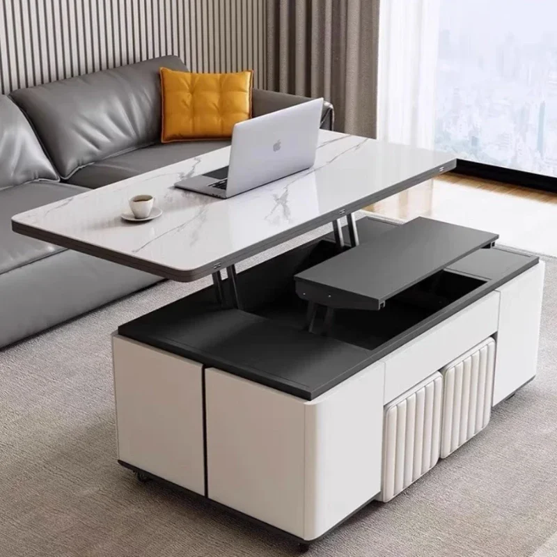 

Lifting Simple Coffee Tables Design Storage Modern Folding Side Table Living Room Mesa De Centro Elevable Furniture For Home