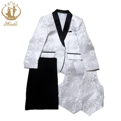 New Kids Wedding Blazer Baby Boys Suit Jackets Formal Coat+ Pants+vest 3Piece Boy Suits Formal for Wedding Party Boy