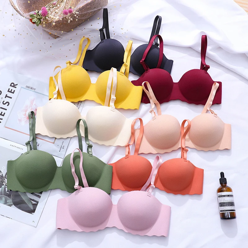 Sexy Push Up Bra Seamless Bras For Women Underwear Wireless Female Lingerie Breathable Gather Convertible Straps Bralette