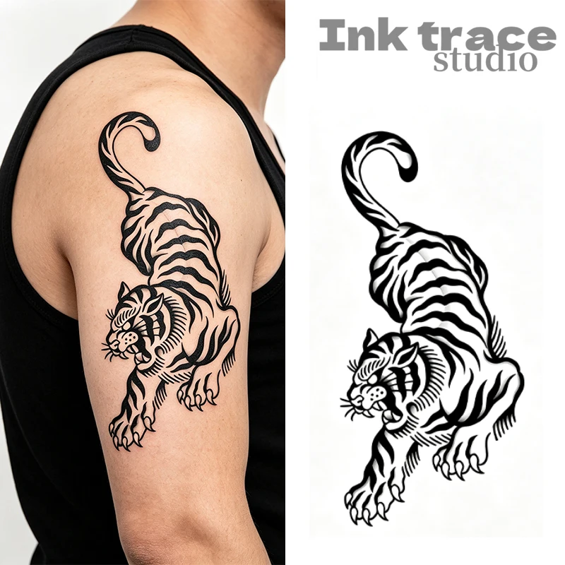 Waterproof Body Art with Tiger-Claw Etching Technology Lasting 7-15 Days Ideal for Queueing at FE